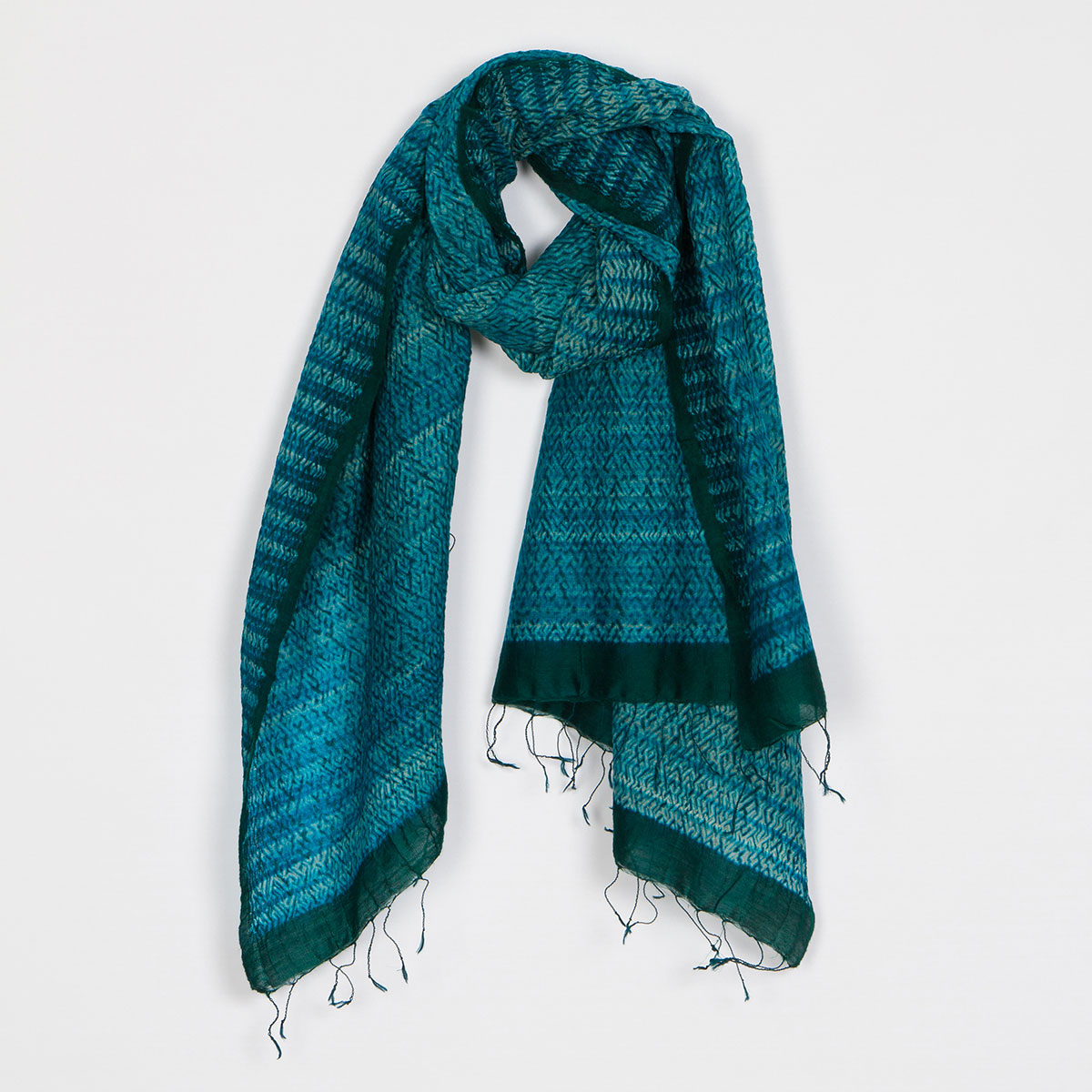 Annaloom | Jamdani Triangles Scarf