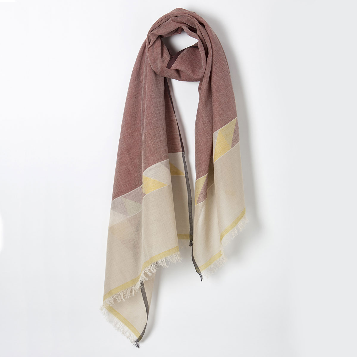 Annaloom | Jamdani Triangles Scarf