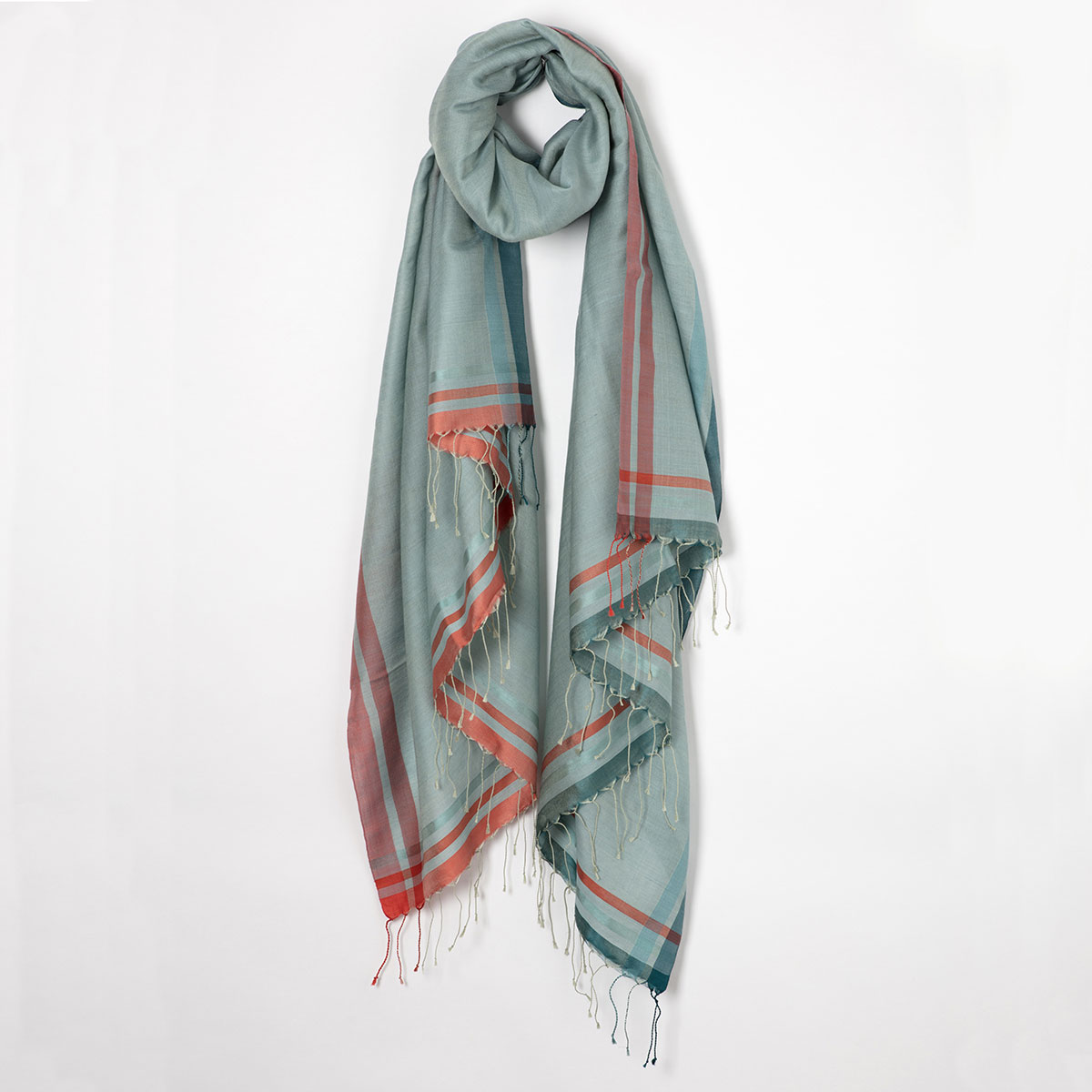Annaloom | Jamdani Triangles Scarf