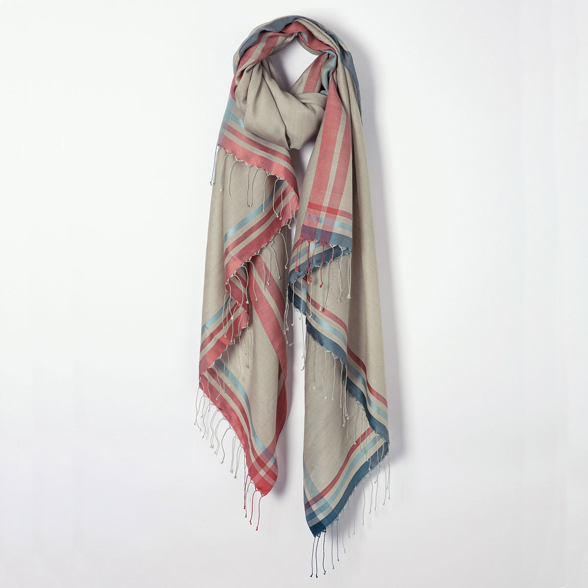 Annaloom | Jamdani Triangles Scarf
